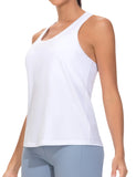THE GYM PEOPLE Women's Racerback Workout Tanks Tops Sleeveless Running Athletic Yoga Shirts