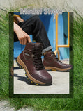 Waterproof Leather Indestructible Men Work Safety Boots Outdoor Military Boots Anti-smash Anti-puncture Industrial Shoes Male