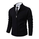 Men's Knitted Cardigan Jacket Vintage Winter Sweater Coat Casual Turndown Collar Fleece Jackets Fashion Mens Autumn Outwear