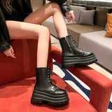 Style Fashionable/comfortable Short Boots for Heightening/slimming Thick-soled Women's Boots 9 Cm Catwalk Knight Boots for Women