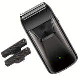Professional Foil Electric Shaver for Men – Rechargeable, Waterproof, LED Display, Beard Trimmer, USB Charging, Portable Grooming Tool