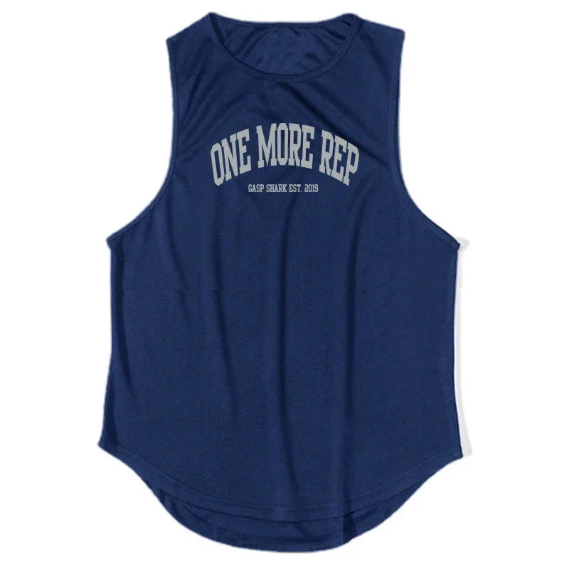 ONE MORE REP Men's Muscle Vests Summer Mesh Breathable Gym Clothing Fitness Sleeveless T Shirt Quick Dry Sports Tank Tops