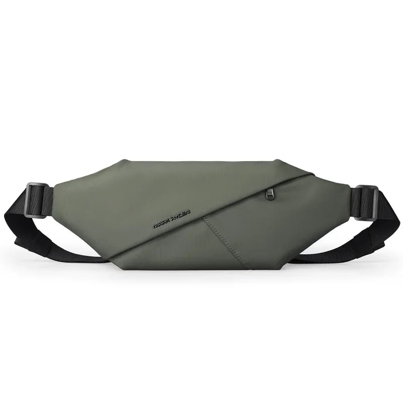 Mark Ryden Men's Handbag Man Belt Pouch Sports Casual Cycling Small Waist Pack Crossbody Bag Shoulder Bag Men's Crossbody Chest