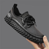 New Trend Man Hiking Shoes Lightweight Soft Mesh Flats Comfortable Non-slip Sneakers Outdoor Casual Sports Shoes Men's Trainers