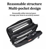 Fashionable Multi-Layer Shoulder Bag for Man,Hand-Held Casual Crossbody Bag, Suitable for Commuting, Daily Use,Black Business Travel Bag, Solid Color Minimalism Handbag