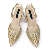 New Fashion Women's Summer Elegant High Heels Women's Sandals Luxury Wedding Italian Women's Party Shoes All Diamond