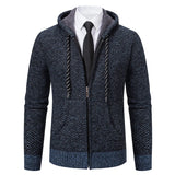 Men's Knitted Cardigan Jacket Vintage Winter Sweater Coat Casual Turndown Collar Fleece Jackets Fashion Mens Autumn Outwear
