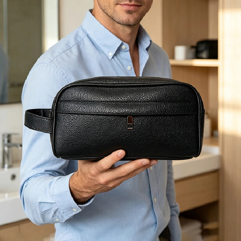 Fashion Business Clutches High Quality PU Leather Clutch Bag Card Pack Phone Coin Purse Wallet Birthday Gift for Men Handbags
