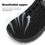 FitVille Wide Toe Box Shoes for Men Cushioned Well Extra Wide Width Shoes Non Slip Wide Lightweight Breathable Running Shoes