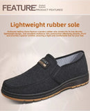 Men Canvas Slip On Shoes Breathable Non Slip Casual Walking Elderly Father Cloth Footwear