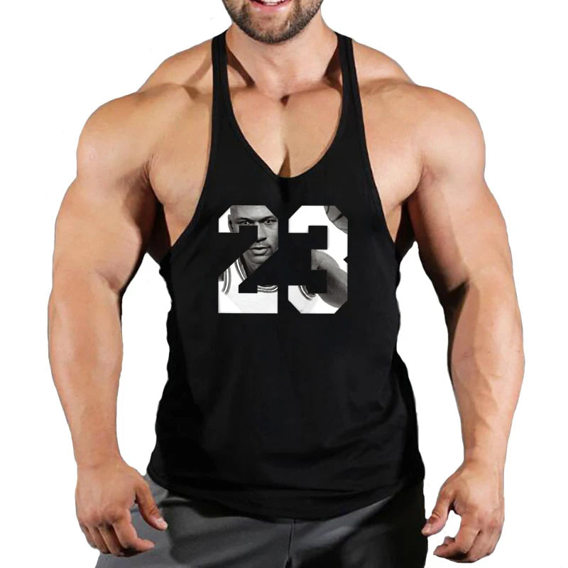 Sleeveless Sweatshirt Muscular Man Gym Shirt Man Men's Clothes Top for Fitness Vests Stringer Clothing Bodybuilding Vest Singlet