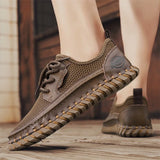 New Trend Man Hiking Shoes Lightweight Soft Mesh Flats Comfortable Non-slip Sneakers Outdoor Casual Sports Shoes Men's Trainers