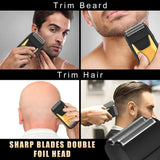 USB Rechargeable Electric Shaver for Men Cordless Beard Trimmer Shaving Barber Machines Hair Cutting Machine Trimmer for Men