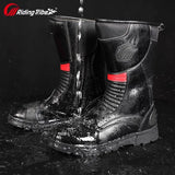 Waterproof Off-Road Motorcycle Boots Anti-Fall Botas Moto Hombre Riding Shoes Protection Comfortable Footwear for Men