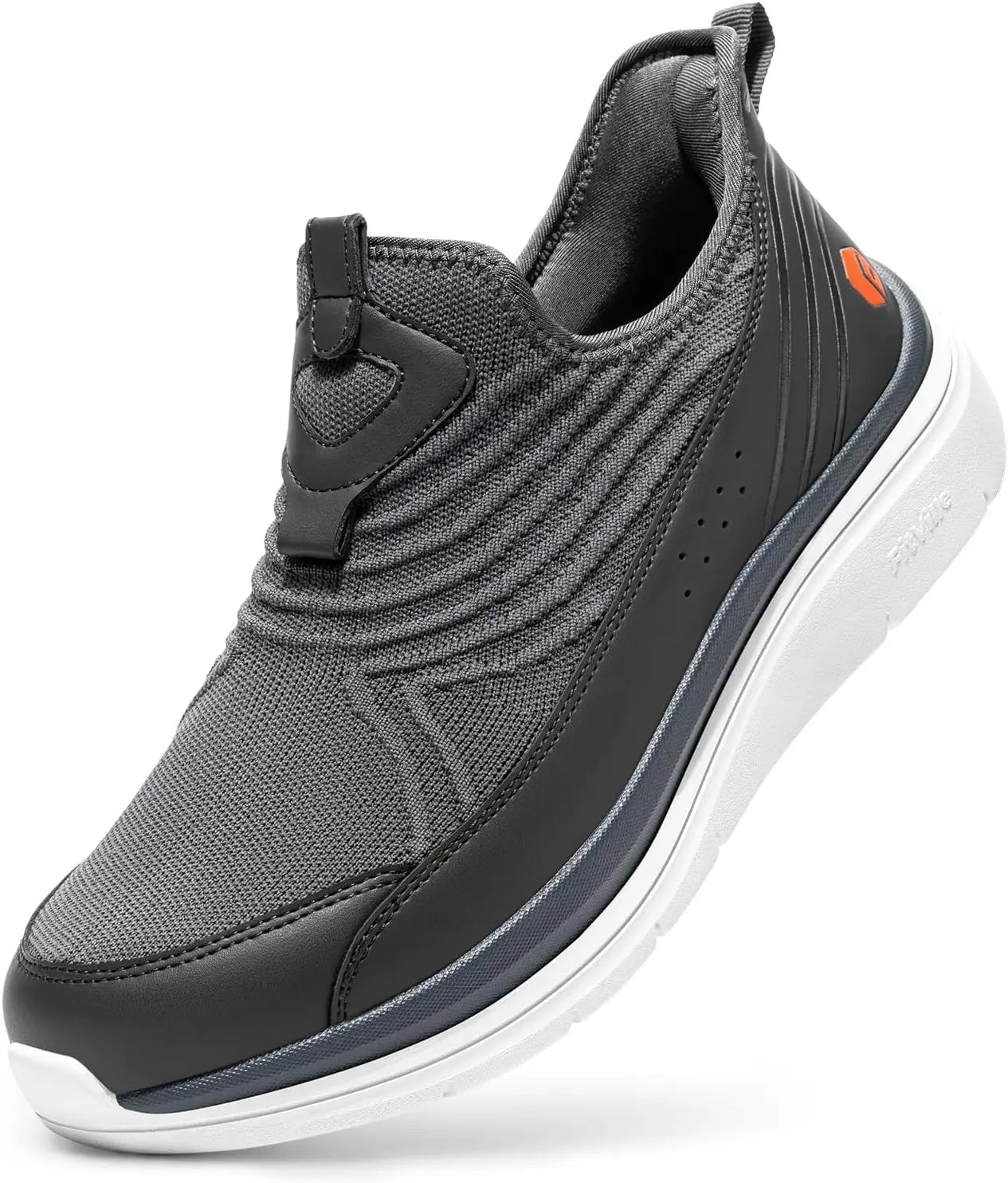 FitVille Men'S Extra Wide Hands-Free Slip-On Walking Sneakers, Lightweight Breathable Orthopedic Shoes With Arch Support, Foot Pain Relief For Swollen Feet