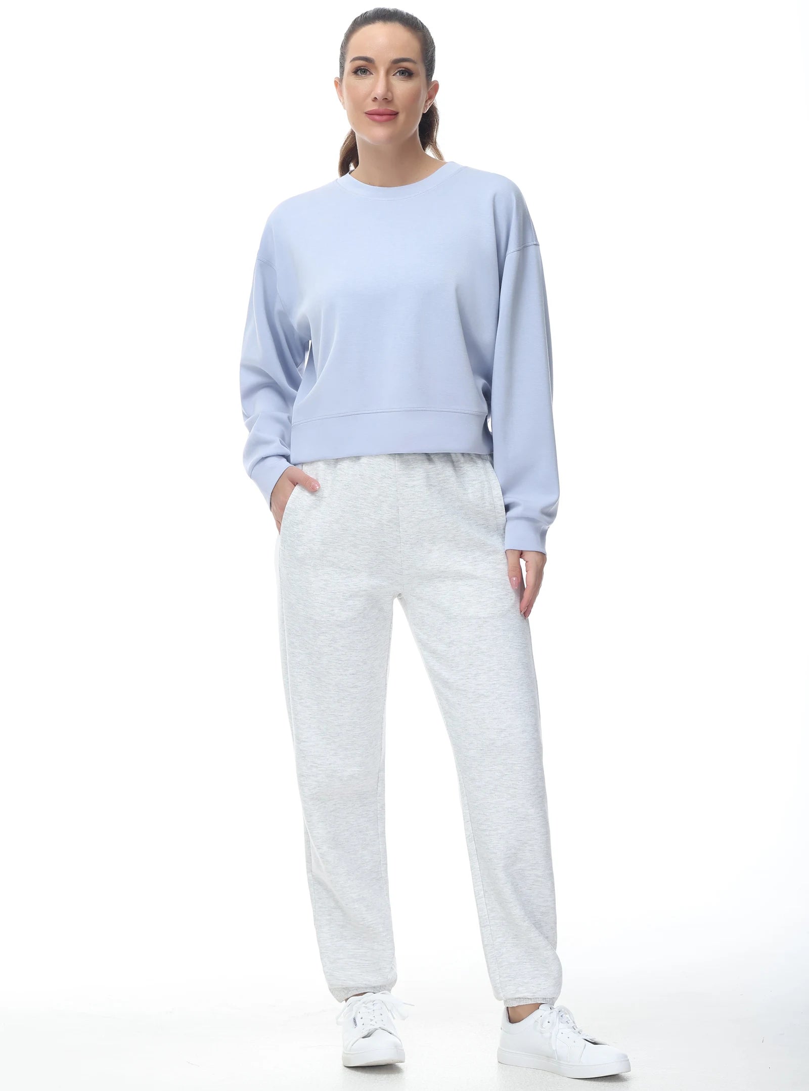 THE GYM PEOPLE Women's Baggy Cinch Bottom Sweatpants Lightweight Workout Joggers Pants with Pockets