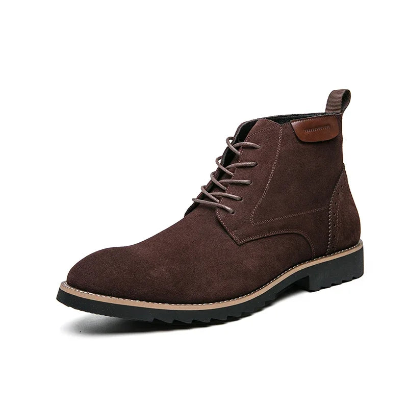 Pointed Toe Chelsea Boots Leather Men Winter Boots Winter Shoes for Men 2025 Male Boots Mens Ankle Shoes Zapatillas Male Hombre