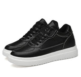 High Quality Men Sneakers Elevator Shoes for Men Fashion Casual Shoes Comfortable Leather Sports Shoes Height Increase 6/8/10cm