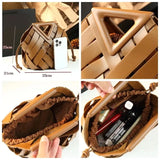 Trendy Vegan Leather Woven Tote Bag for Women Top Handle Purses and Handbags Fashionable Crossbody Shoulder Bag Tote Purses 2025