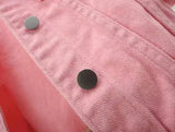 Women Denim Jacket Spring Autumn Short Coat Pink Jean Jackets Casual Tops Purple Yellow Purple Blue Loose Tops Lady Outerwear
