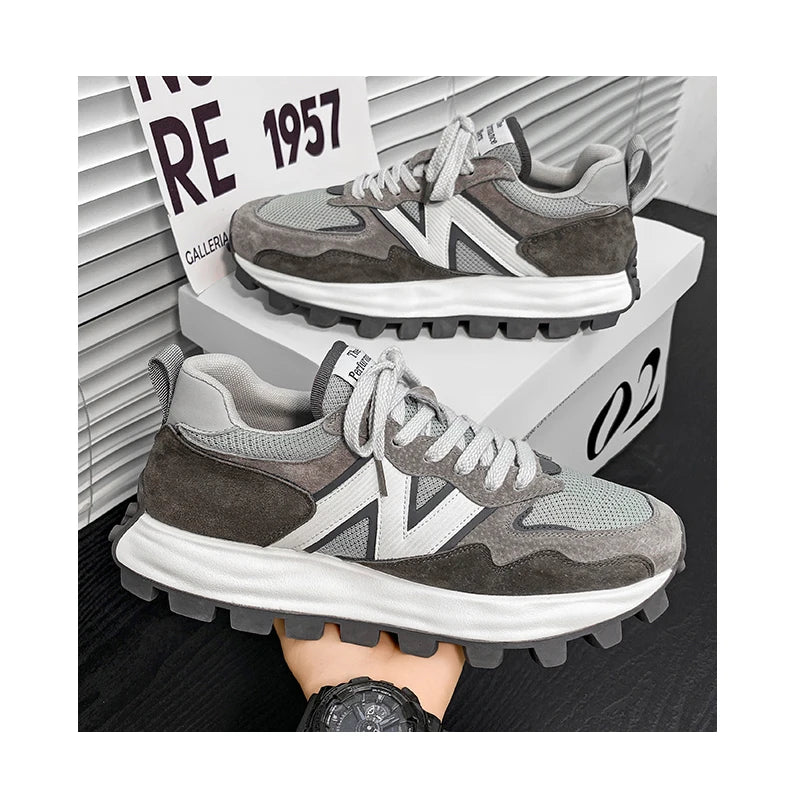 Men New Breathable Sneakers High-end Sport Balance Fashion Shoes for Men Trend Luxury Sneakers Women  Zapatos Altos Hombre