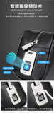Male Long Money Wallets Mobile Phone Pouch Men Messenger Bag Anti-Theft Men's Fingerprint Lock Bags for Men Leather Hand Bag