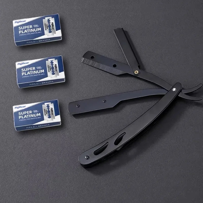 NEW Manual Shaver for Men Barbershop Razor Stainless Steel Shank Is Easy To Use Safety Razor Shaving Razor with Blades
