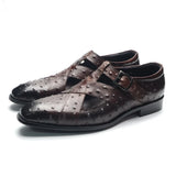 Rome Style Men's Sandals Genuine Cow Leather Summer Buckle Strap Hollow Out Casual Business Wedding Dress Shoes Men Open Shoes