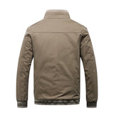 2025 Autumn Men Jackets 100% Cotton Chaqueta Casual Solid Fashion Vintage Warm Vestes Coats High Quality M-5XL Winter Jacket Men