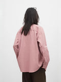 CHIC VEN Fashion Women Shirt Loose Casual Pink Long Sleeve Vintage Cotton Female Blouses Spring Summer 2026 Woman Jacket