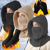 Winter Balaclava Gloves Socks 3PCS Set, Thermal Skiing Hiking Gear for Men Women, Cold Weather Face Mask Christmas Gift