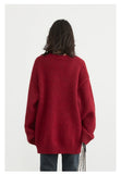 CHIC VEN Women Sweaters Solid Loose Pullovers New V-neck Knitwear Knitted Jumpers Female Top Fashion Woman Autumn Winter 2024