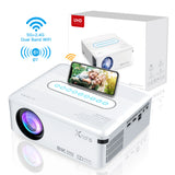 Smart Projector Full HD 1080P Home Theater Projector 4K Projectors Android 9 5G WIFI LED 8K Video Projectors Mini for Phone
