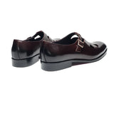 Genuine Leather Mens Classic Summer Dress Sandals Buckle Strap Black Brown Closed Toe Business Party Casual Formal Shoes for Men