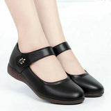 Cresfimix Women Classic Light Weight Round Toe Black Pu Leather Square Heel Pumps for Office Lady Shoes Sapatos Azuis C6446c