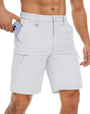 Men's Quick Dry Cargo Shorts Summer Waterproof Hiking Shorts Outdoor Multi-pockets Camping Training Work Shorts Man