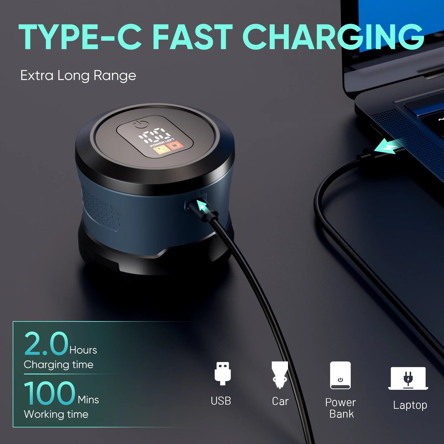 Solimpia Smart Shaver for Men Hair Clippers Electric Razor Magnetic Attraction 6-Blade Home Use Beard Cutter