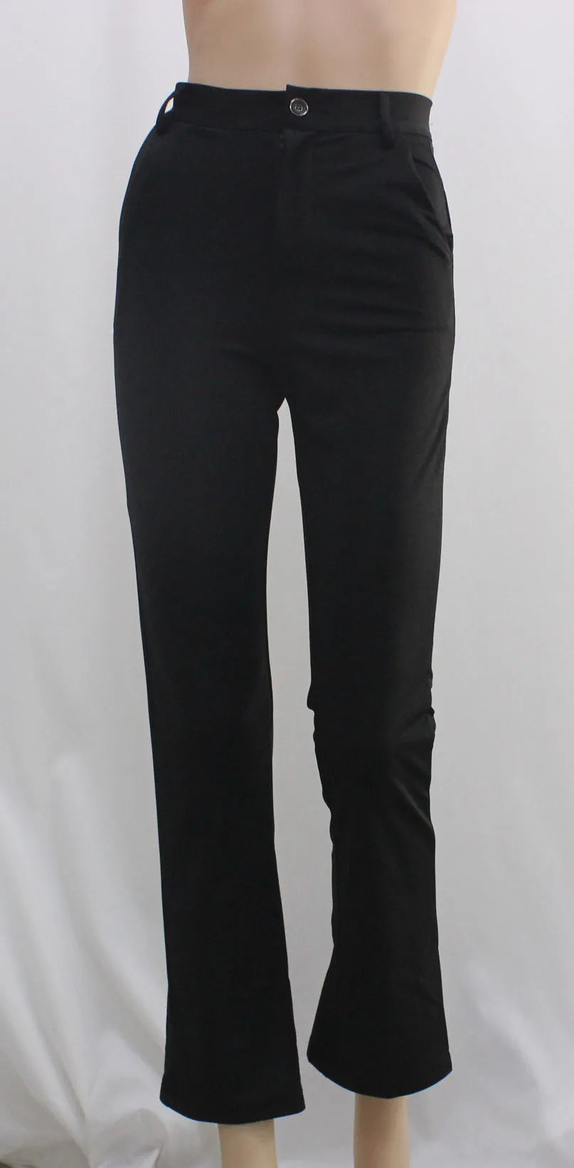 Ladies' business casual pants, comfortable office wear with pockets, elegant regular fit work pants