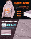 Pioneer Camp Womens Lightweight Insulated Running Jacket Puffer Packable Water Resistant with Zipper Pocket for Hiking Travel