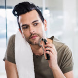 Hatteker Electric Shaver for Men Full Body Washable Rechargeable LCD Display Floating Beard Razor