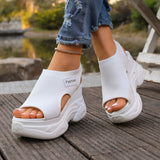 Summer Elegant and Sexy Wedge Thick Soled Sandals Fashionable Best Selling New Comfortable Plus Size Beach Women's Shoes
