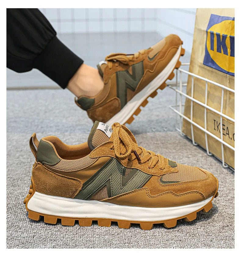 Men New Breathable Sneakers High-end Sport Balance Fashion Shoes for Men Trend Luxury Sneakers Women  Zapatos Altos Hombre