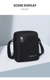 GOLF Mini Shoulder Bag Man Crossbody for Men Black Cross Bag Casual Slim Oxford Small Cell Phone Sling Messeng Bag Lightweight