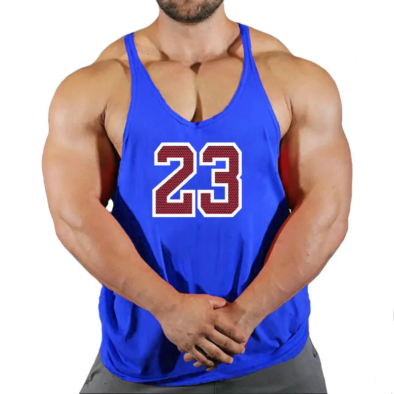Sleeveless Sweatshirt Muscular Man Gym Shirt Man Men's Clothes Top for Fitness Vests Stringer Clothing Bodybuilding Vest Singlet