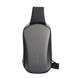 Mark Ryden Multifunction USB Crossbody Bag Shoulder Bag Man TPU Waterproof Travel Sling Messenger Pack Chest Bag for Male