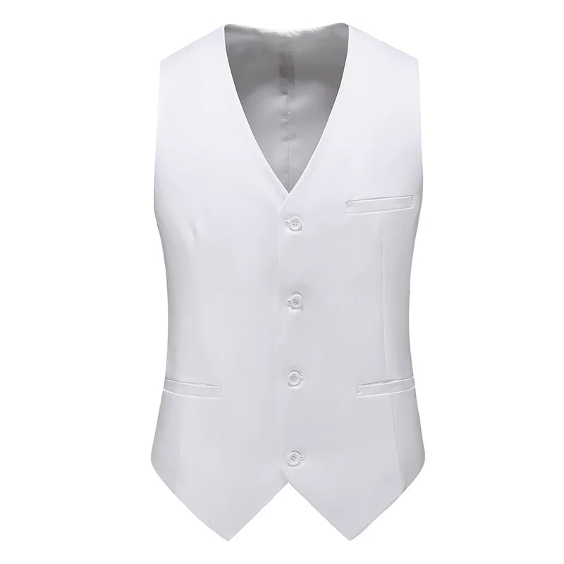 Vest for Men 17 Colors Solid Color Slim Single Breasted Waistcoat Business Fashion Casual High Quality Men Clothing Suit Vests