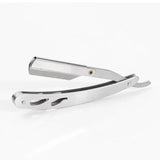 Stainless Steel Razor Holder Golden Men's Manual Folding Straight Edge Shaver Barber Shop Beard Trimmer With Shaving Blade Y1003