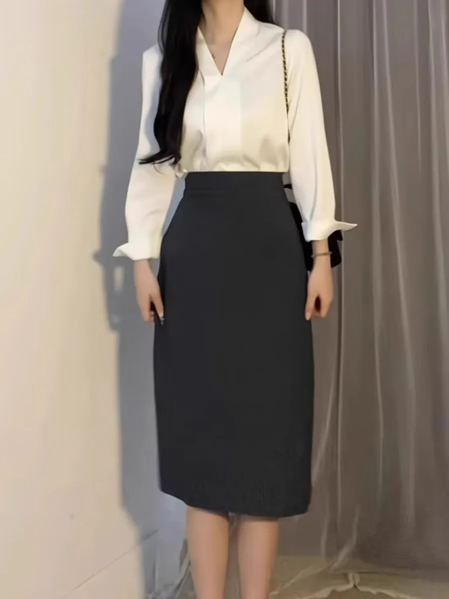 Long Sleeve Office Ladies Blouse Women Casual Shirts Tops Spring Summer Fashion Female OL Pullover Blouses Chiffon Blusas