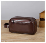 Male Long Money Wallets Mobile Phone Pouch Men Messenger Bag Anti-Theft Men's Fingerprint Lock Bags for Men Leather Hand Bag