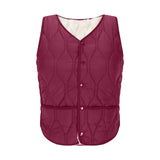 Women's Warm Vest Lightweight Slim Short Single-Breasted Cold-Proof Vests Winter Outdoor Sports Hiking Vests with Pockets